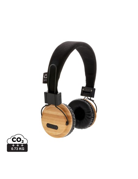 Auriculares inalámbricos bambú