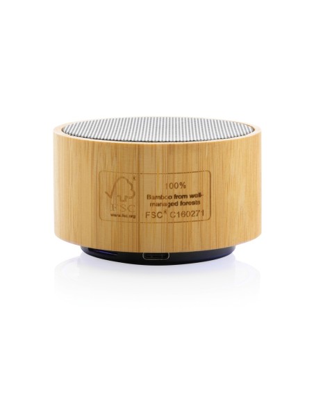 Altavoz inalámbrico 3W bambú y RCS