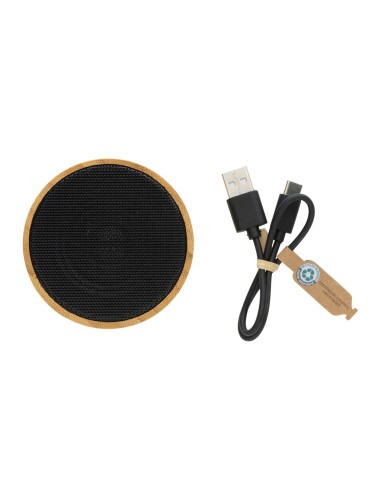 Altavoz inalámbrico 3W bambú y RCS
