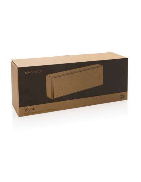 Altavoz Wynn inalámbrico 10W de bambú