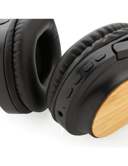 Auriculares Elite inalámbricos plegables RCS y FSC® bambú
