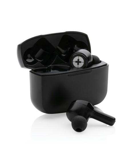 Auriculares RCS de plástico reciclado Swiss Peak ANC TWS