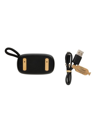 Auriculares TWS de plástico reciclado RCS y bambú