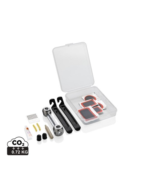 Kit de reparación de bicicletas compacto