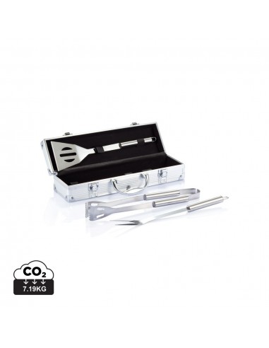 Set Barbacoa 3 piezas en caja de aluminio
