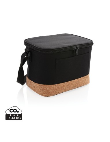 Bolsa y nevera bicolor con detalle de corcho