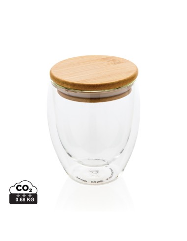 Vidrio de borosilicato de doble pared con tapa...