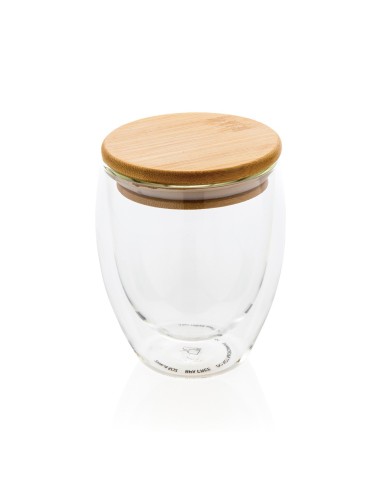 Vidrio de borosilicato de doble pared con tapa...