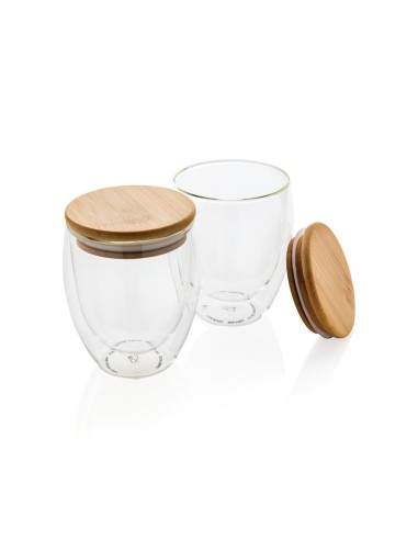 Vidrio de borosilicato de doble pared con tapa...
