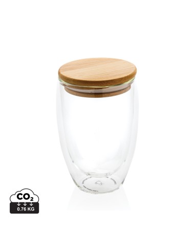 Vidrio de borosilicato de doble pared con tapa...