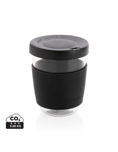 Vaso de borosilicato Ukiyo con tapa y funda de...