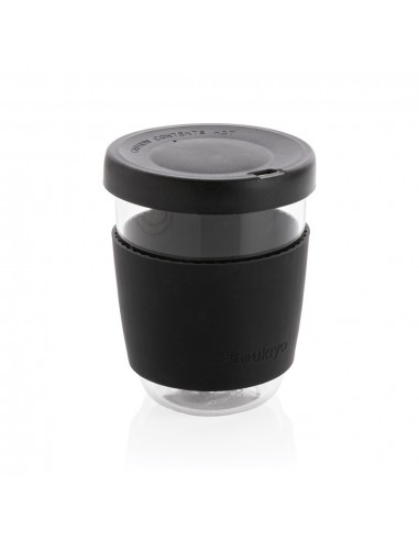 Vaso de borosilicato Ukiyo con tapa y funda de...