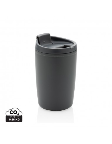 Taza de PP reciclado GRS con tapa abatible