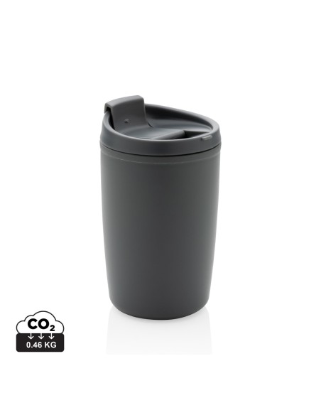 Taza de PP reciclado GRS con tapa abatible
