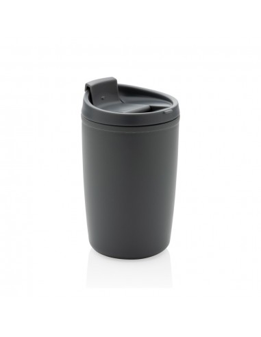 Taza de PP reciclado GRS con tapa abatible