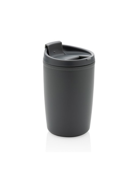 Taza de PP reciclado GRS con tapa abatible
