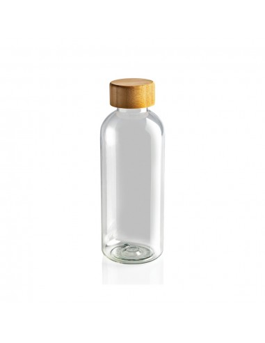 Botella GRS RPET con tapa de bambú FSC