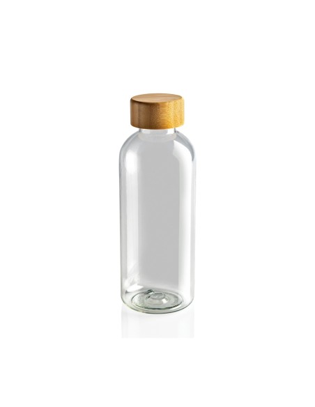 Botella GRS RPET con tapa de bambú FSC