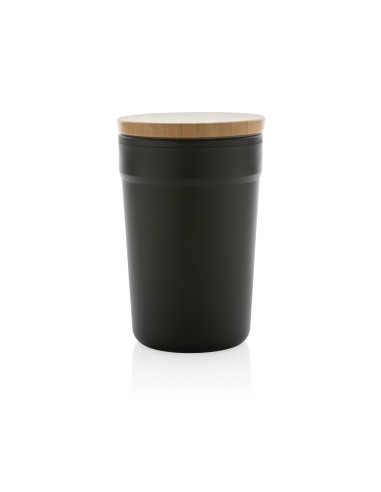 Taza GRS RPP con tapa de bambú