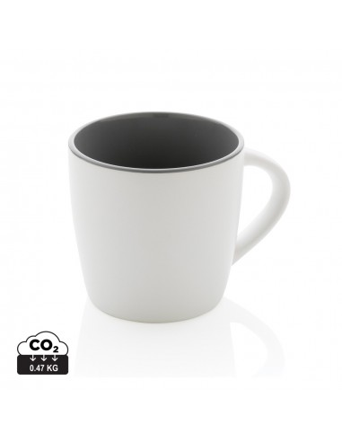 Taza de cerámica con interior de color