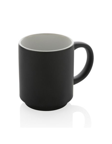 Taza apilable de cerámica