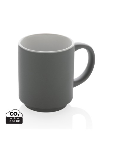 Taza apilable de cerámica
