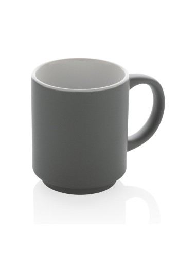 Taza apilable de cerámica