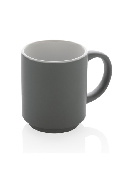Taza apilable de cerámica