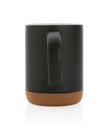 Taza de cerámica con base de corcho