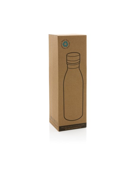 Botella de agua de lujo de acero inoxidable reciclado RCS
