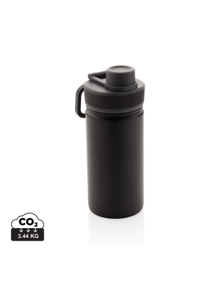 Botella de acero inoxidable al vacío con tapa deportiva 550m
