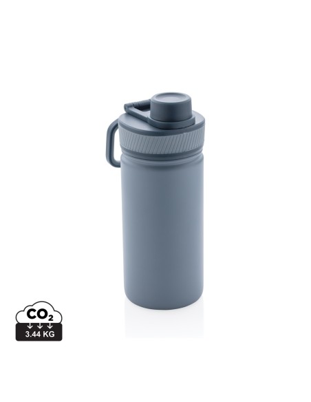 Botella de acero inoxidable al vacío con tapa deportiva 550m