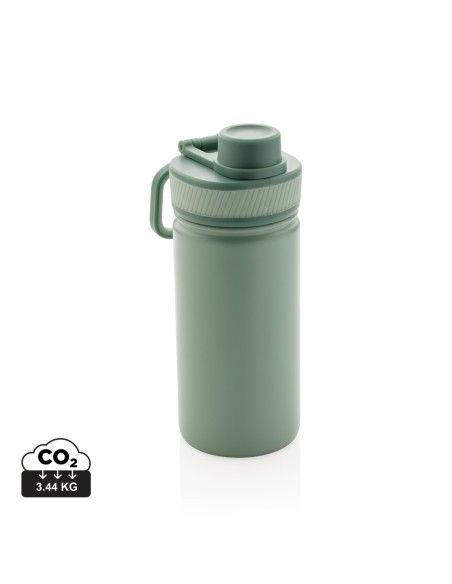 Botella de acero inoxidable al vacío con tapa deportiva 550m