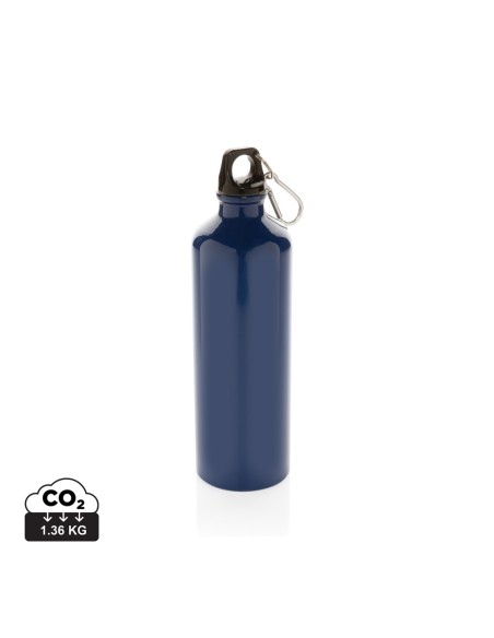Botella de agua XL de aluminio con mosquetón