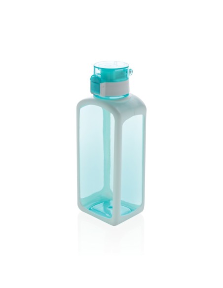 Botella de agua Tritan cuadrada antigoteo
