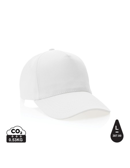 Gorra de algodón reciclado Impact 280gr con trazador AWARE™