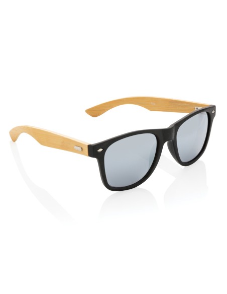 Gafas de sol de plástico reciclado bambú y RCS