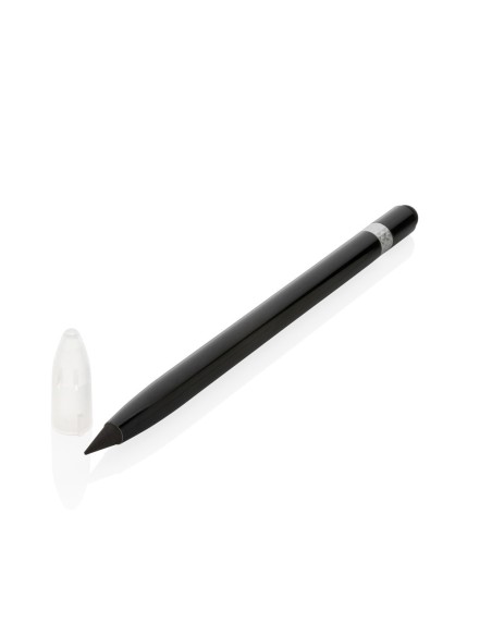 Bolígrafo sin tinta de aluminio con goma
