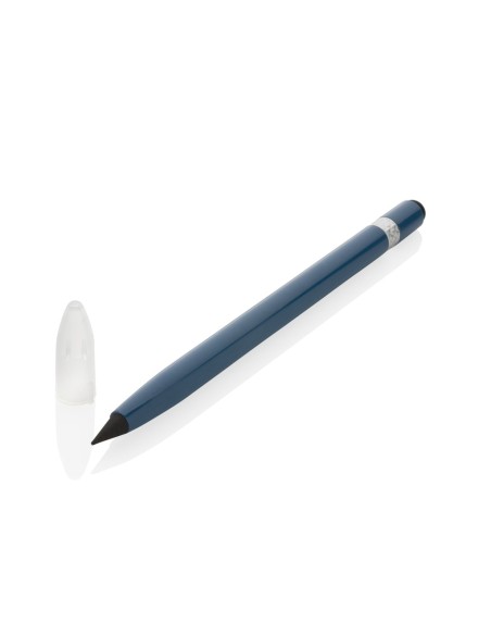 Bolígrafo sin tinta de aluminio con goma