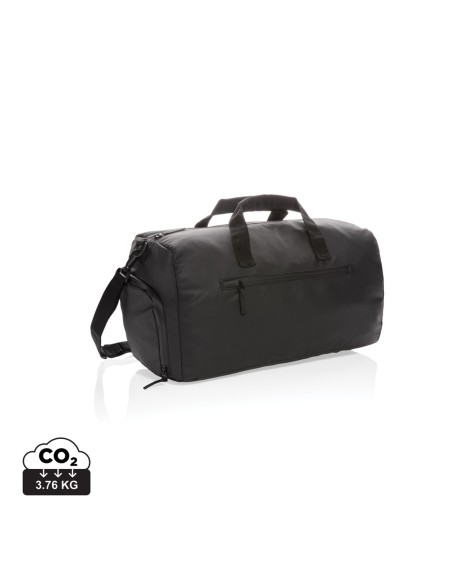 Bolsa Fashion de fin de semana negra sin PVC