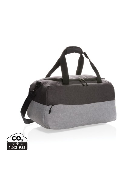 Bolsa de fin de semana Duo color RPET RFID sin PVC
