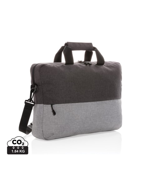 Maletín RFID para portátil 15.6" Duo color RPET sin PVC