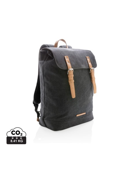 Mochila para portátil de lona sin PVC