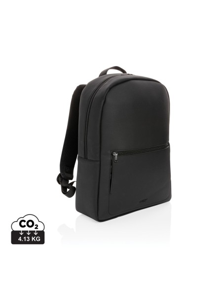 Mochila para portátil Swiss Peak de cuero vegano sin PVC