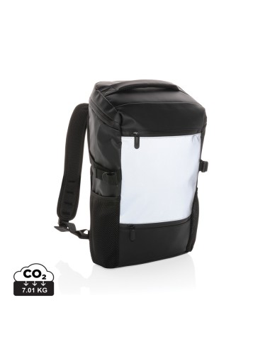 Mochila reflectante de PU para portátil de 15,6"
