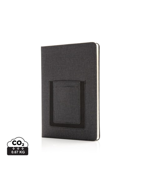 Libreta A5 Deluxe con bolsillo para teléfono