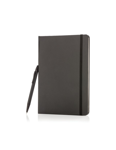 Libreta básica A5 de tapa dura con bolígrafo