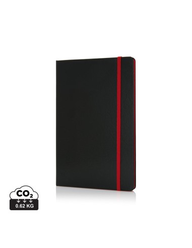 Libreta A5 deluxe tapa dura y bordes a color