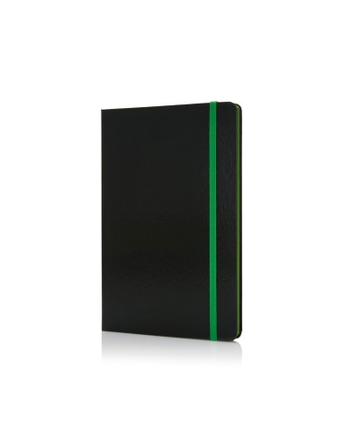 Libreta A5 deluxe tapa dura y bordes a color