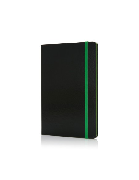 Libreta A5 deluxe tapa dura y bordes a color